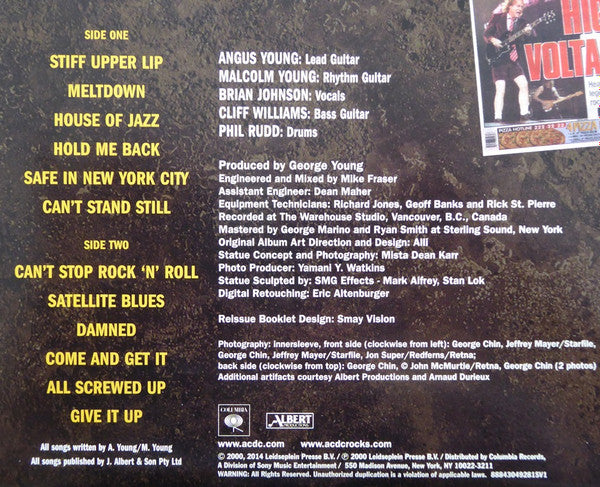 AC/DC - Stiff Upper Lip (VINYL) | Near Mint (NM or M-)