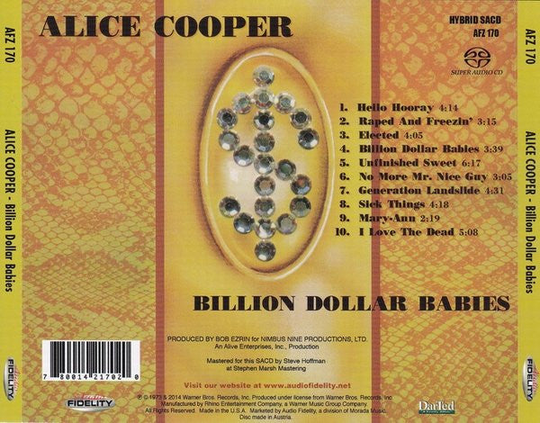 Alice Cooper - Billion Dollar Babies (SACD) | Near Mint (NM or M-)