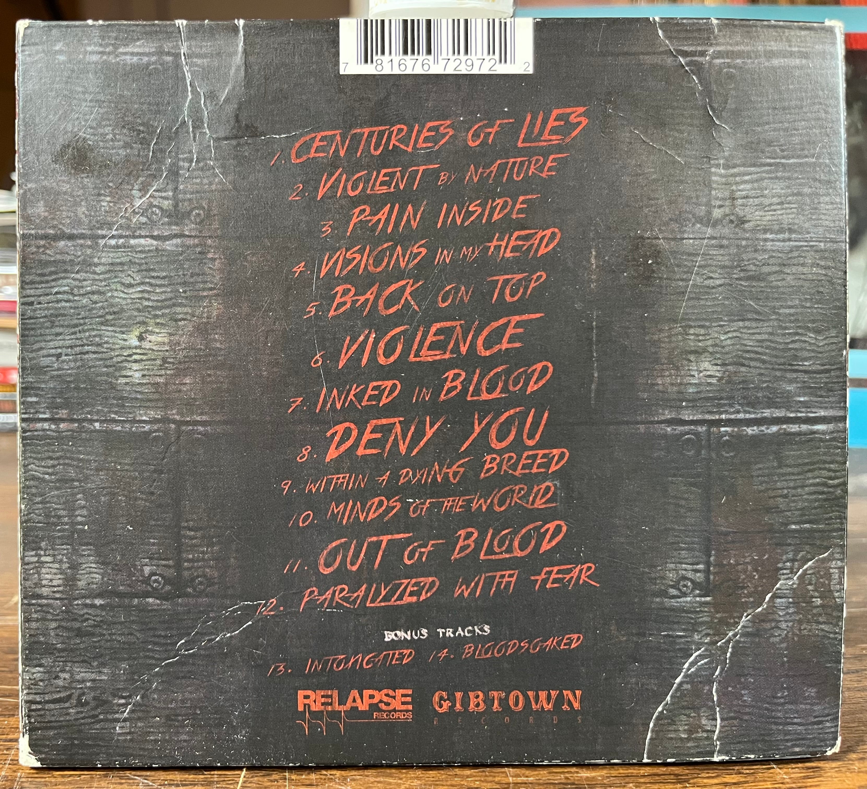 Inked In Blood (SIGNED CD) | Near Mint (NM or M-) Very Good (VG)