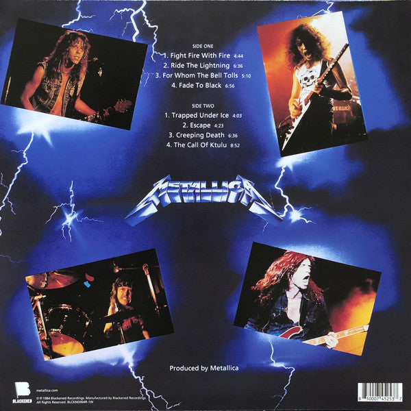 Metallica - Ride The Lightning (BLUE VINYL) | Near Mint (NM or M-)