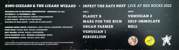 King Gizzard And The Lizard Wizard - Infest The Rats Nest (Live At Red Rocks 2022) (VINYL) | Near Mint (NM) Mint (M)