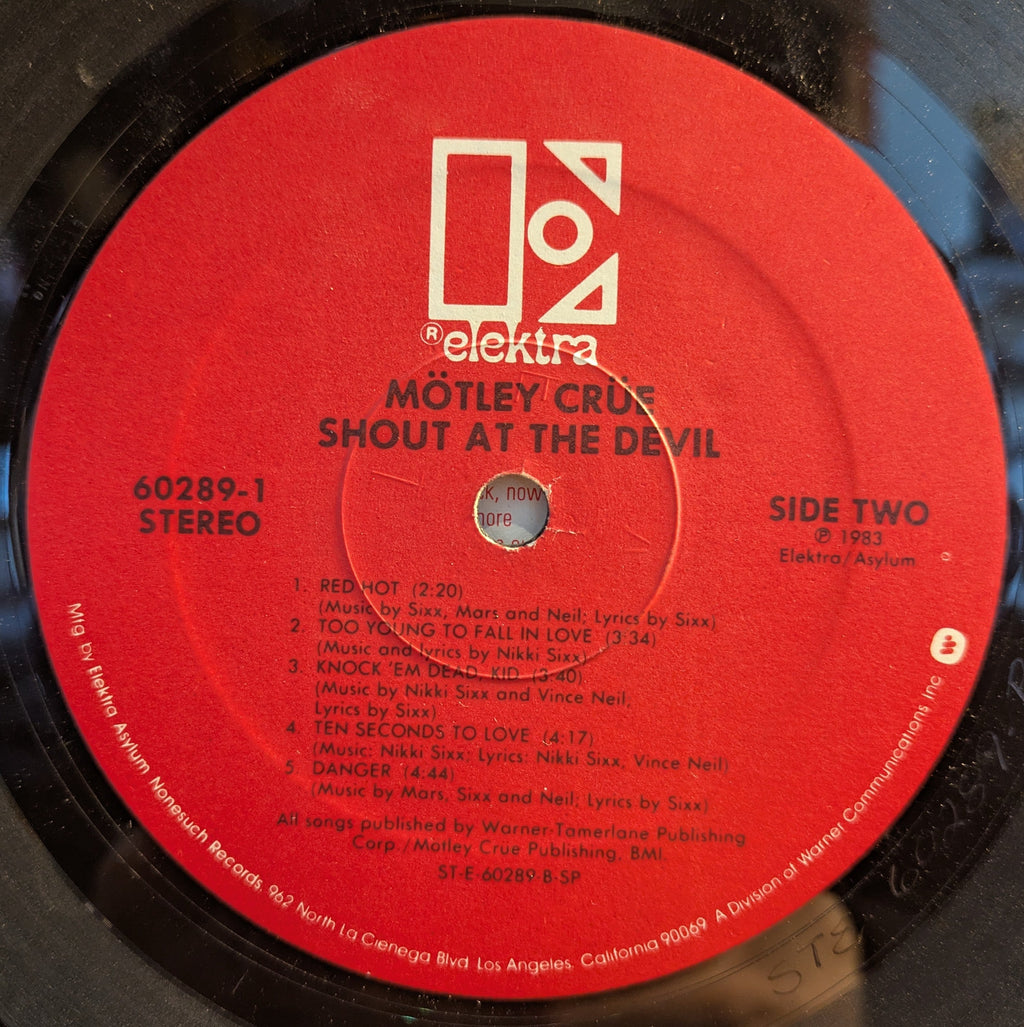Mötley Crüe - Shout At The Devil (VINYL) | Very Good Plus (VG+) Very Good (VG)