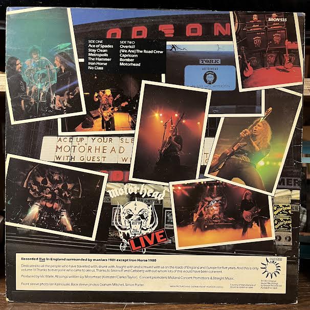 Motörhead - No Sleep 'til Hammersmith (VINYL) | Very Good Plus (VG+) Very Good Plus (VG+)