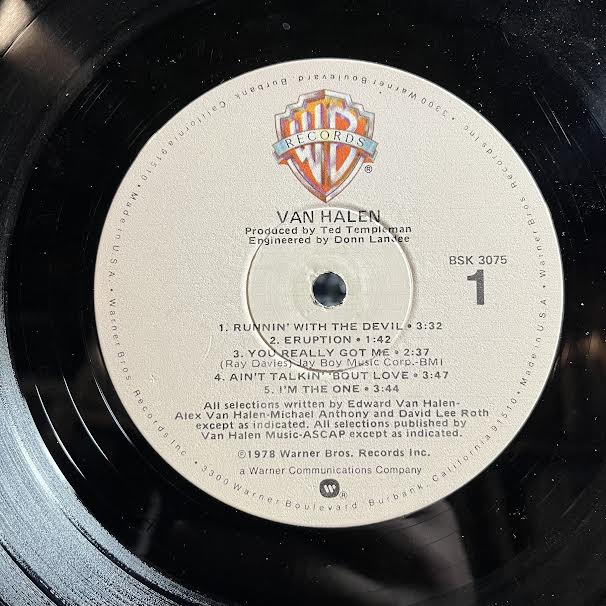 Van Halen - Van Halen (VINYL) | Very Good Plus (VG+) Very Good (VG)