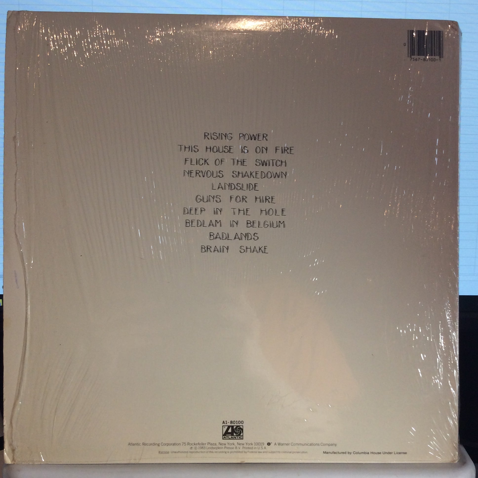 AC/DC - Flick Of The Switch (VINYL) | Very Good Plus (VG+) Near Mint (NM)