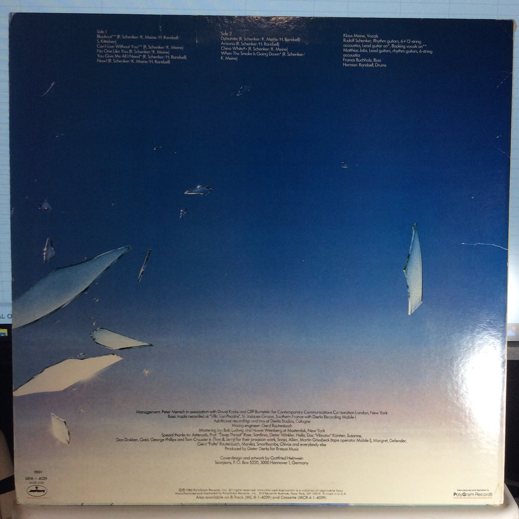 Scorpions - Blackout (VINYL) | Very Good (VG) Very Good Plus Plus (VG++)