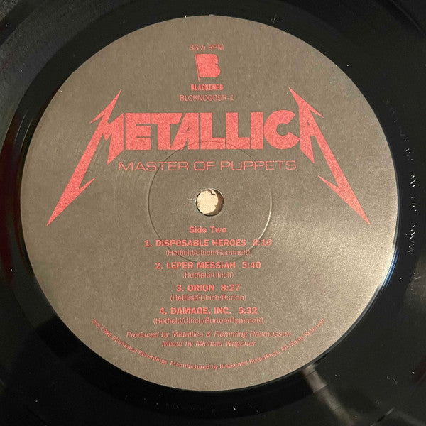 Metallica - Master Of Puppets (180 GRAM VINYL) | Mint (M) Mint (M)