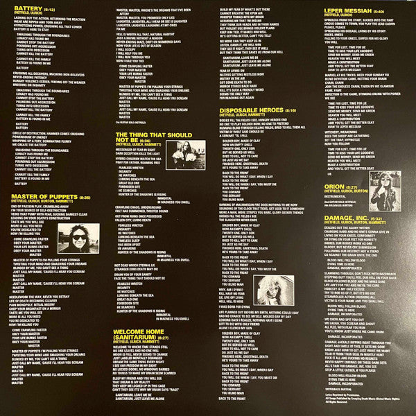 Metallica - Master Of Puppets (180 GRAM VINYL) | Mint (M) Mint (M)