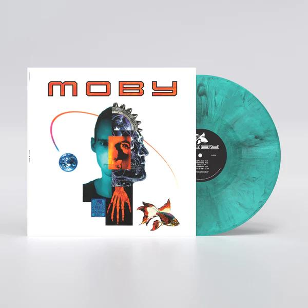 Moby - Moby (Black, White & Blue Marbled Colored Vinyl, 140 Gram Vinyl) |