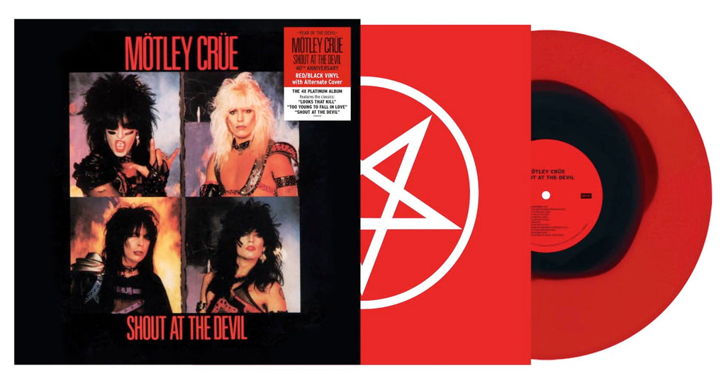 Shout At The Devil: 40th Anniversary Edition (Limited Edition, Alternate Cover, Red & Black Colored Vinyl) |