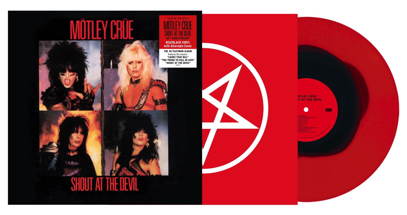 Shout At The Devil: 40th Anniversary Edition (Limited Edition, Alternate Cover, Red & Black Colored Vinyl) |