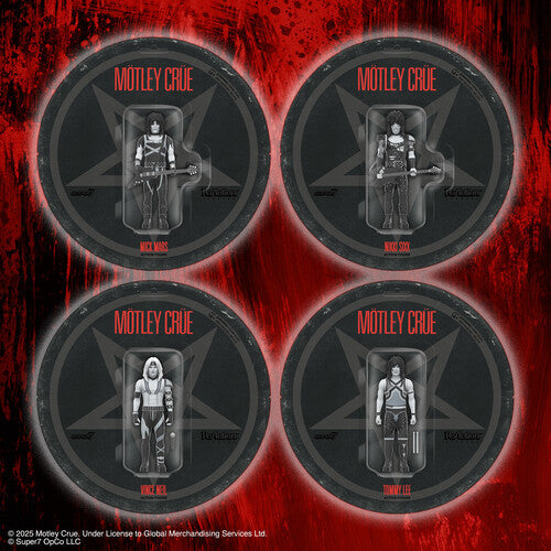 Super7 - Motley Crue - ReAction Figures Wv2 - Mick Mars (Shout At The Devil - Black & White) (Collectible, Action Figure) |