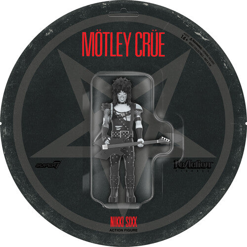 Super7 - Motley Crue - ReAction Figures Wv2 - Nikki Sixx (Shout At The Devil - Black & White) (Collectible, Action Figure) |