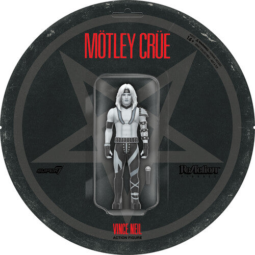 Super7 - Motley Crue - ReAction Figures Wv2 - Vince Neil (Shout At The Devil - Black & White) (Collectible, Action Figure) |