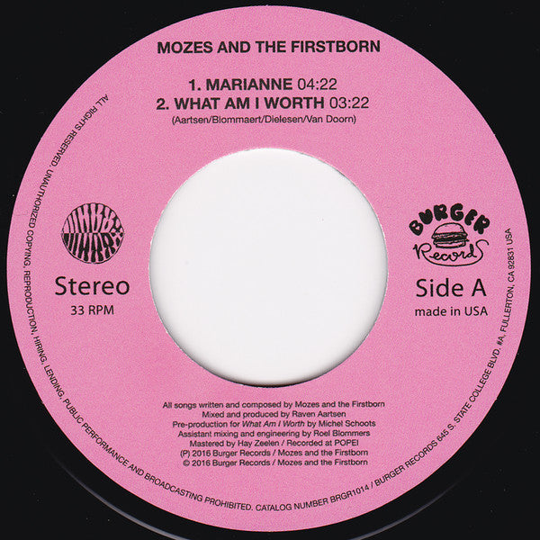 Mozes And The Firstborn / Roland Cosio | Mint (M) Mint (M)
