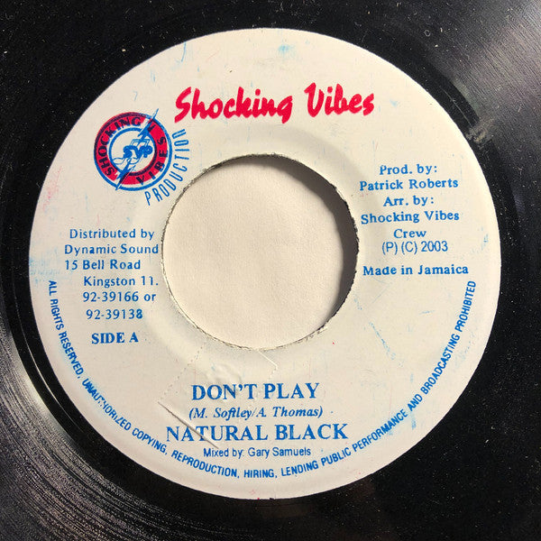 Natural Black / Guyanese - Don't Play / Burberry 7" | Near Mint (NM) Generic