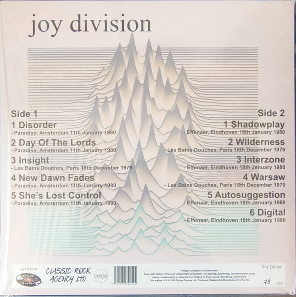 Unknown Pleasures In Concert (COLOR VINYL) | Mint (M) Mint (M)
