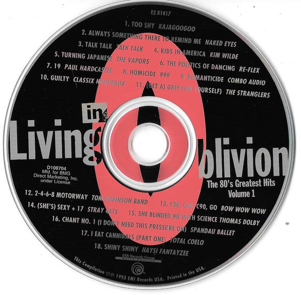 Living In Oblivion (The 80's Greatest Hits: Volume 1)(CD) | Mint (M) Mint (M)