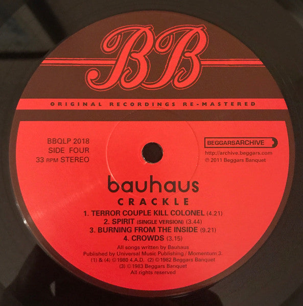 Bauhaus - Best Of Bauhaus | Crackle | Mint (M) Mint (M)