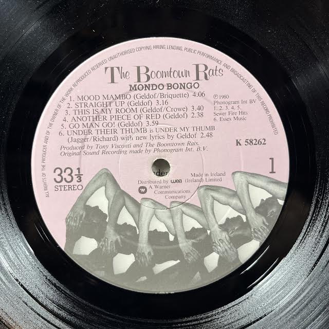 The Boomtown Rats - Mondo Bongo (VINYL) | Excellent+ (EX+) Excellent+ (EX+)