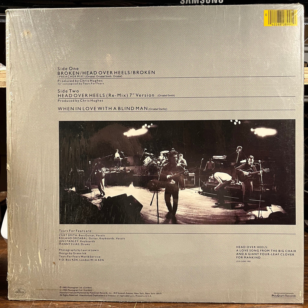 Tears For Fears - Broken / Head Over Heels / Broken (Preacher Mix) (VINYL) | Excellent+ (EX+) Near Mint- (NM-)
