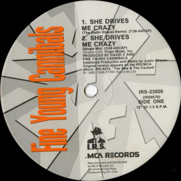 Fine Young Cannibals - She Drives Me Crazy (VINYL) | Near Mint- (NM-) Generic