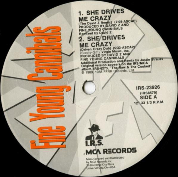 Fine Young Cannibals - She Drives Me Crazy (VINYL) | Near Mint- (NM-) Generic