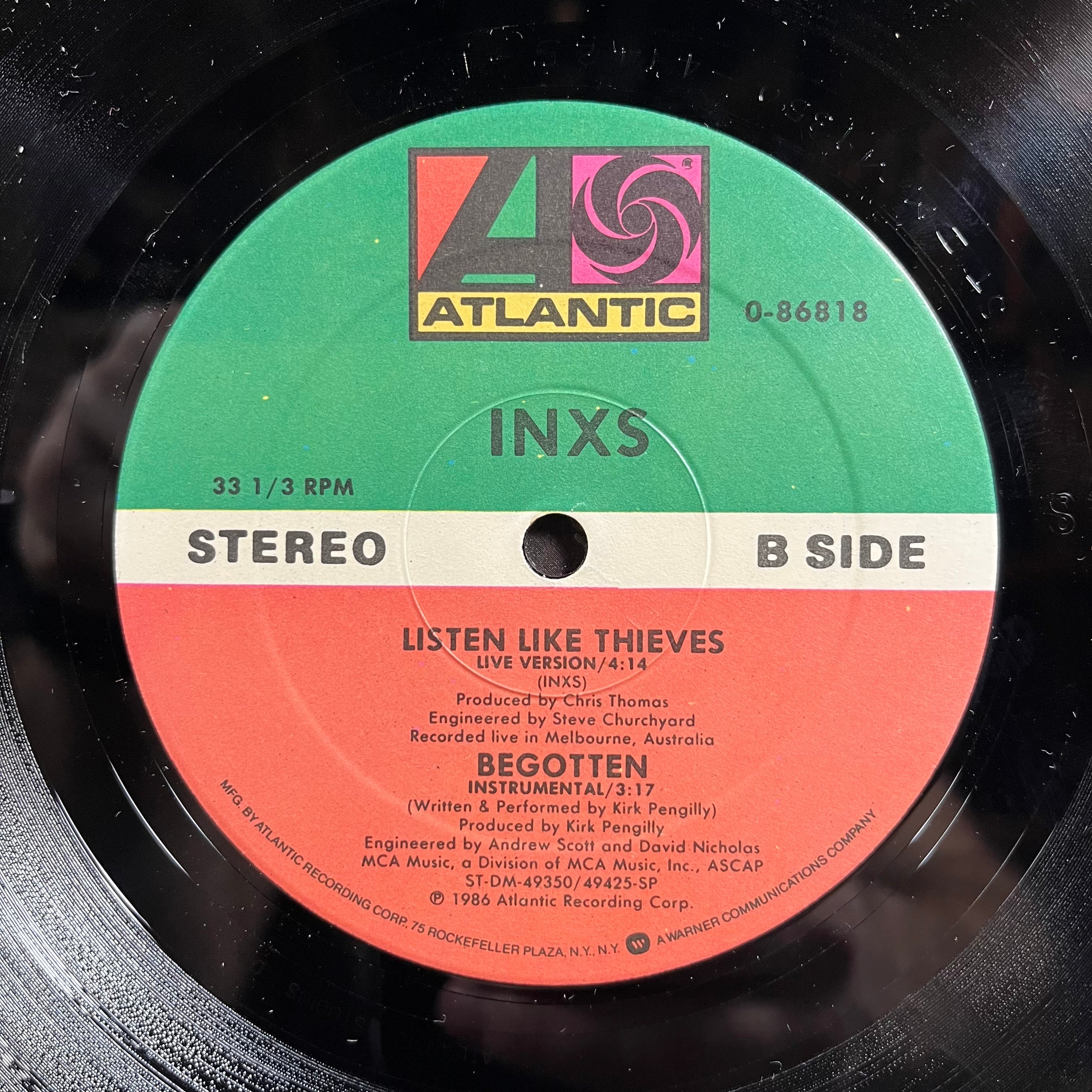 INXS - Listen Like Thieves (Extended Remix) (VINYL) | Near Mint- (NM-) Near Mint (NM)