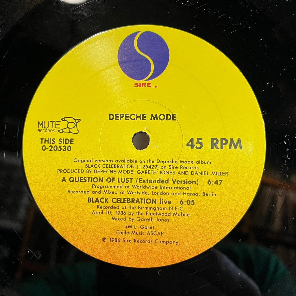Depeche Mode - A Question Of Time / A Question Of Lust (PROMO VINYL) | Near Mint (NM or M-)