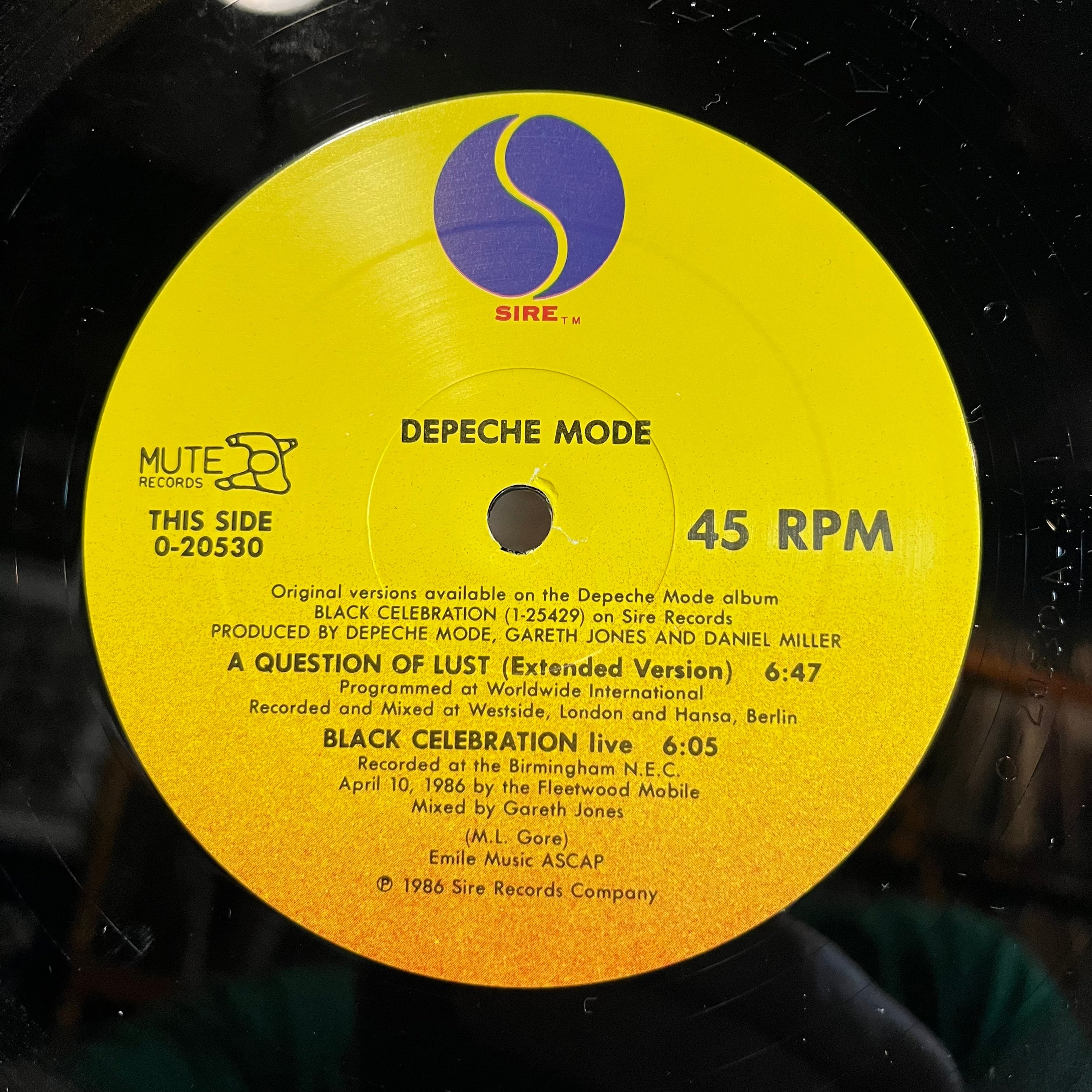 Depeche Mode - A Question Of Time / A Question Of Lust (PROMO VINYL) | Near Mint (NM or M-)