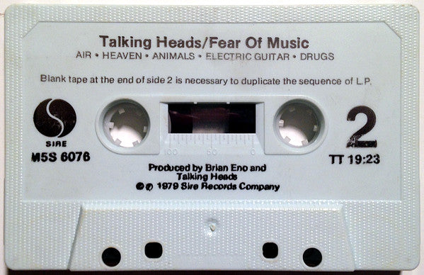 Talking Heads - Fear Of Music *CASSETTE* | Near Mint (NM) Near Mint (NM)