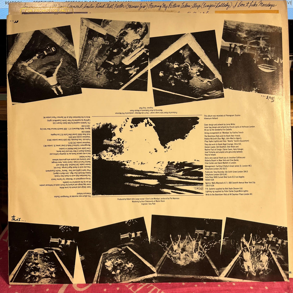 The Boomtown Rats - The Fine Art Of Surfacing *PROMO* | Near Mint (NM) Excellent (EX)