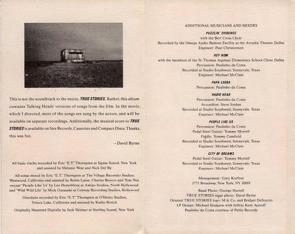 Talking Heads - True Stories *CASSETTE* | Near Mint (NM) Near Mint (NM)