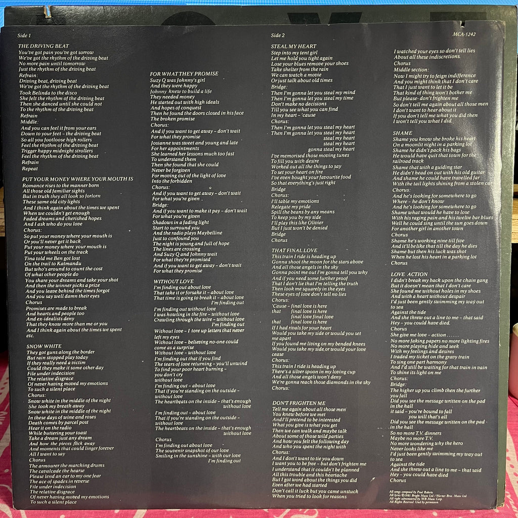 Sniff 'n' The Tears - Love Action | Near Mint (NM) Excellent (EX)