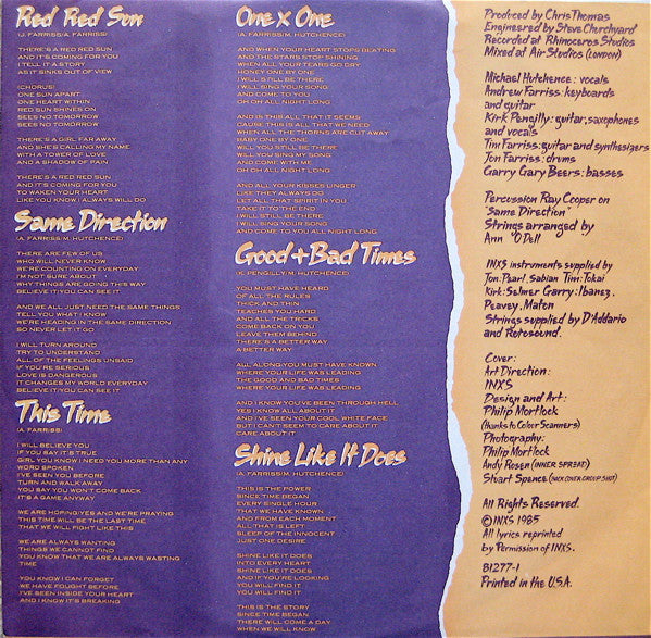 INXS - Listen Like Thieves | Near Mint (NM) Near Mint (NM)