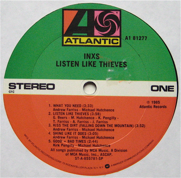INXS - Listen Like Thieves | Near Mint (NM) Near Mint (NM)