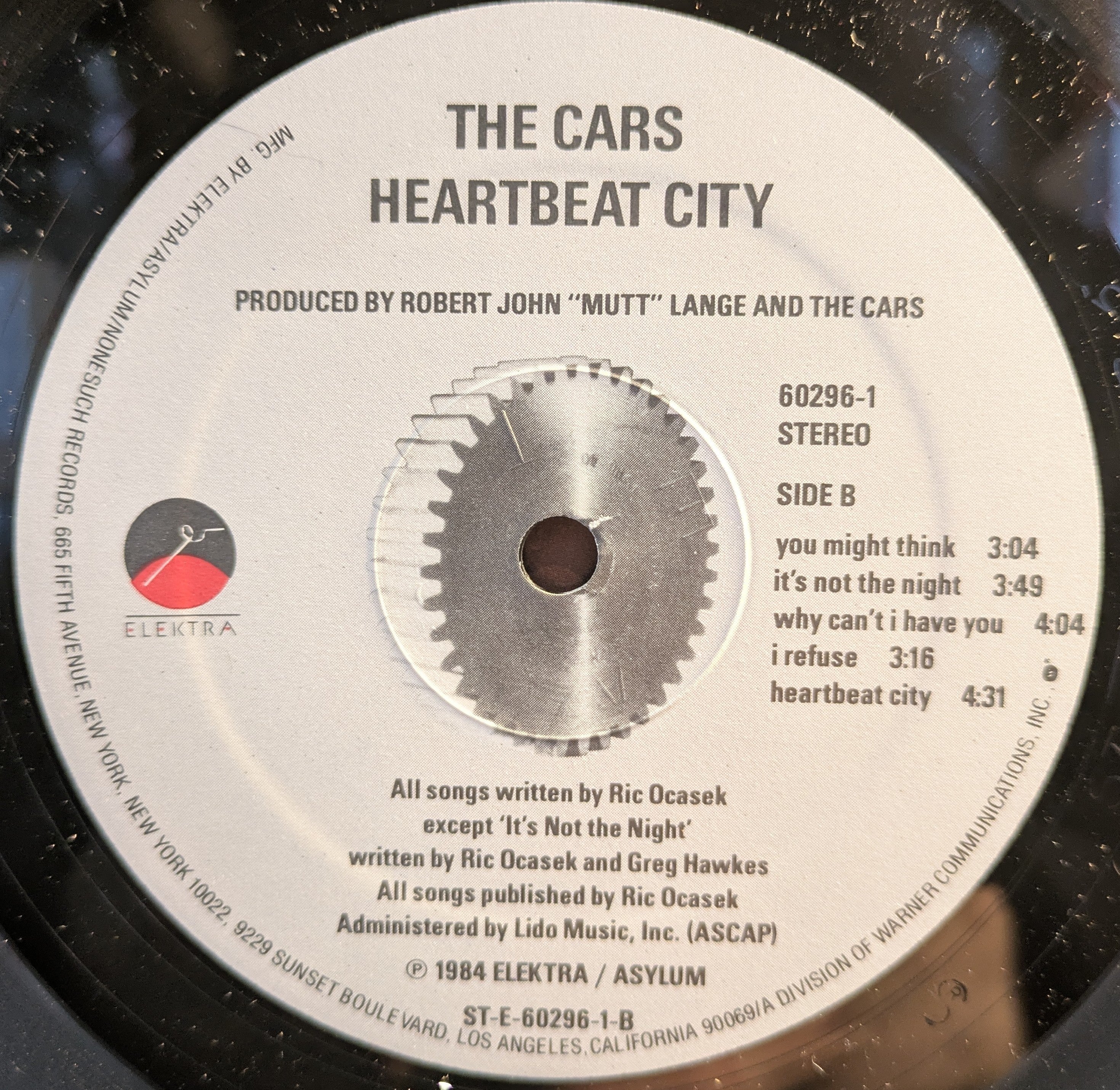 The Cars - Heartbeat City (VINYL) | Near Mint (NM) Excellent+ (EX+)