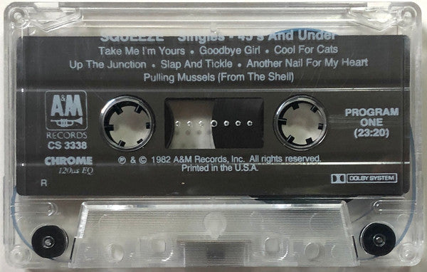 Squeeze (2) - Singles - 45's And Under *CASSETTE* | Near Mint (NM) Near Mint (NM)