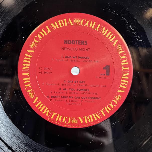 The Hooters - Nervous Night (VINYL) | Near Mint (NM) Excellent (EX)