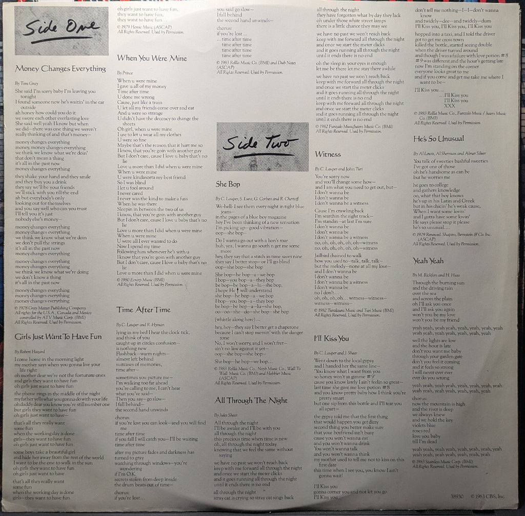 Cyndi Lauper - She's So Unusual (VINYL) | Near Mint (NM or M-)