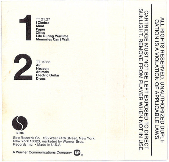 Talking Heads - Fear Of Music *CASSETTE* | Near Mint (NM) Near Mint (NM)