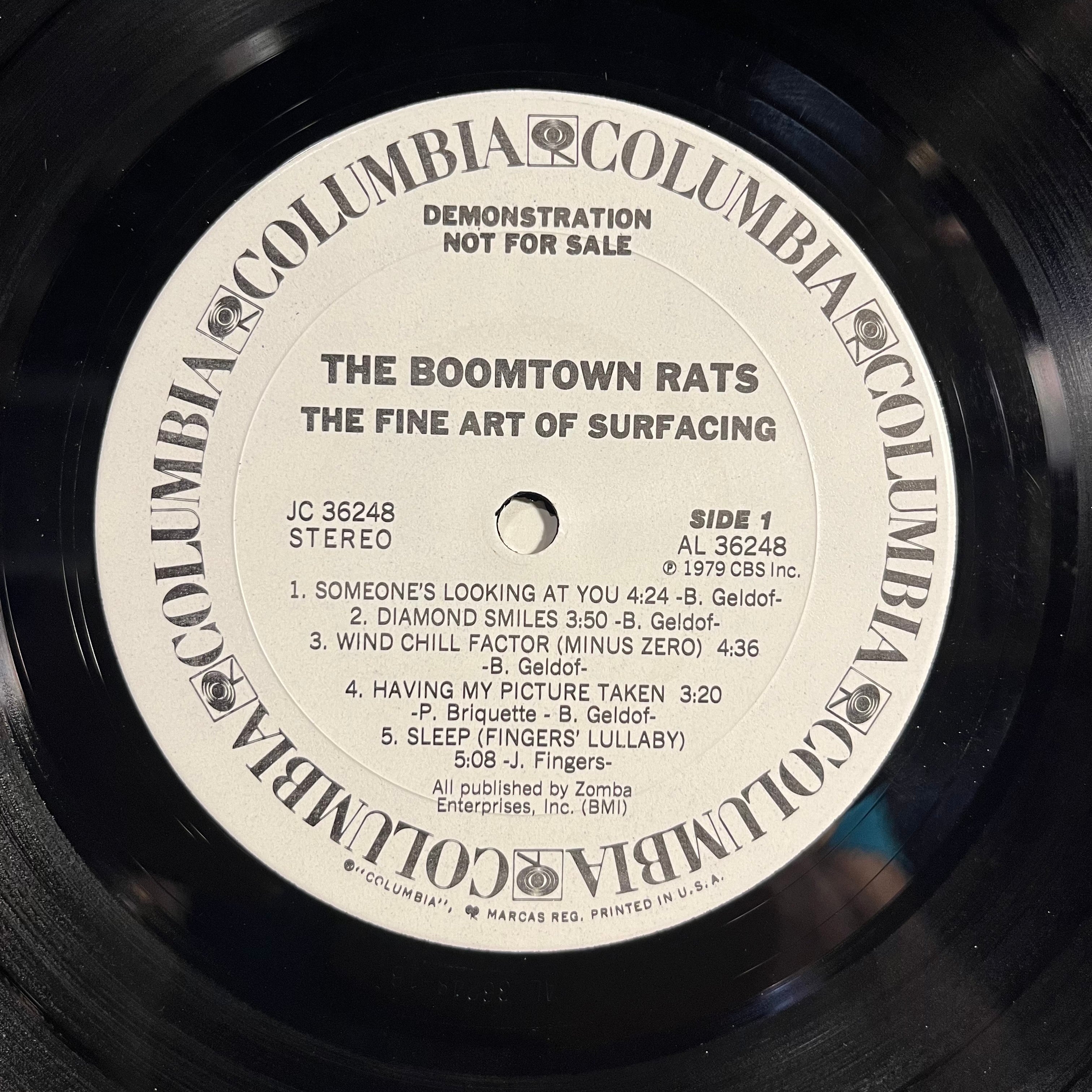 The Boomtown Rats - The Fine Art Of Surfacing *PROMO* | Near Mint (NM) Excellent (EX)