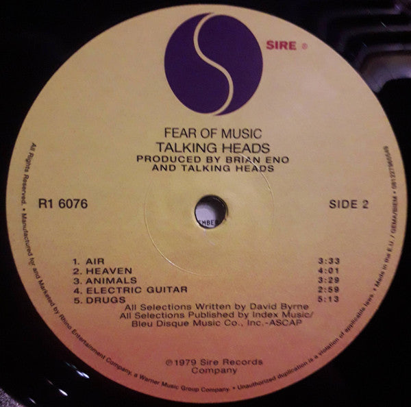 Fear Of Music | Mint (M) Mint (M)