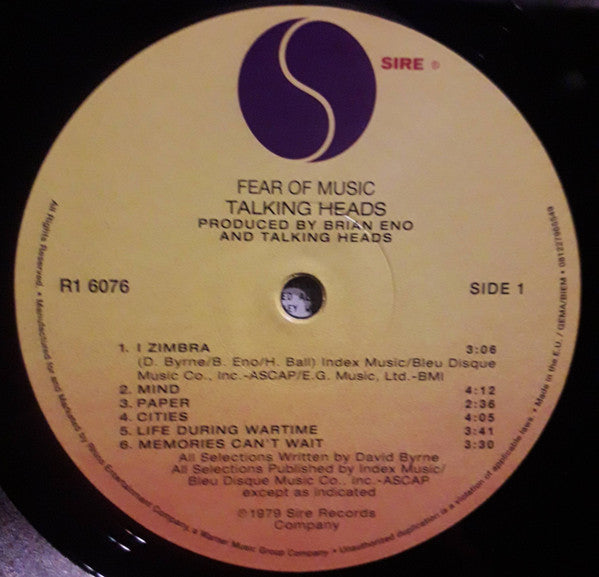Fear Of Music | Mint (M) Mint (M)