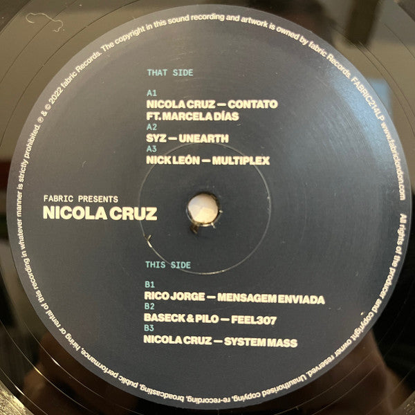 Fabric Presents Nicola Cruz | Mint (M) Mint (M)