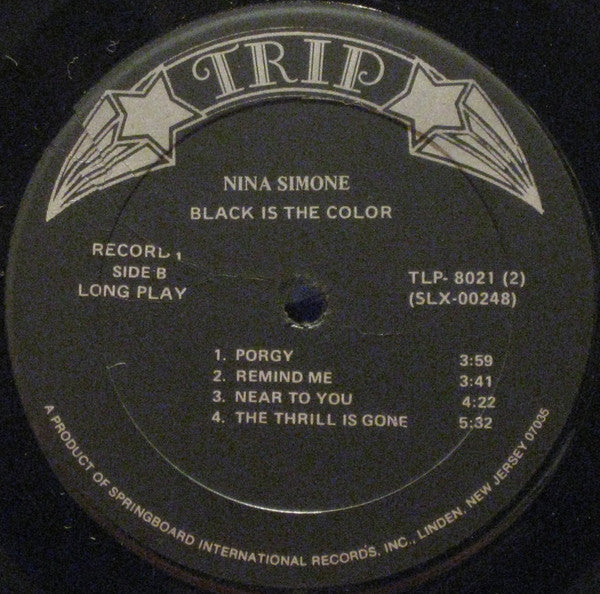 Nina Simone - Black Is The Color | Near Mint (NM) Very Good Plus (VG+)
