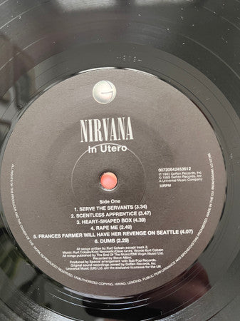 Nirvana - In Utero | Mint (M) Mint (M)