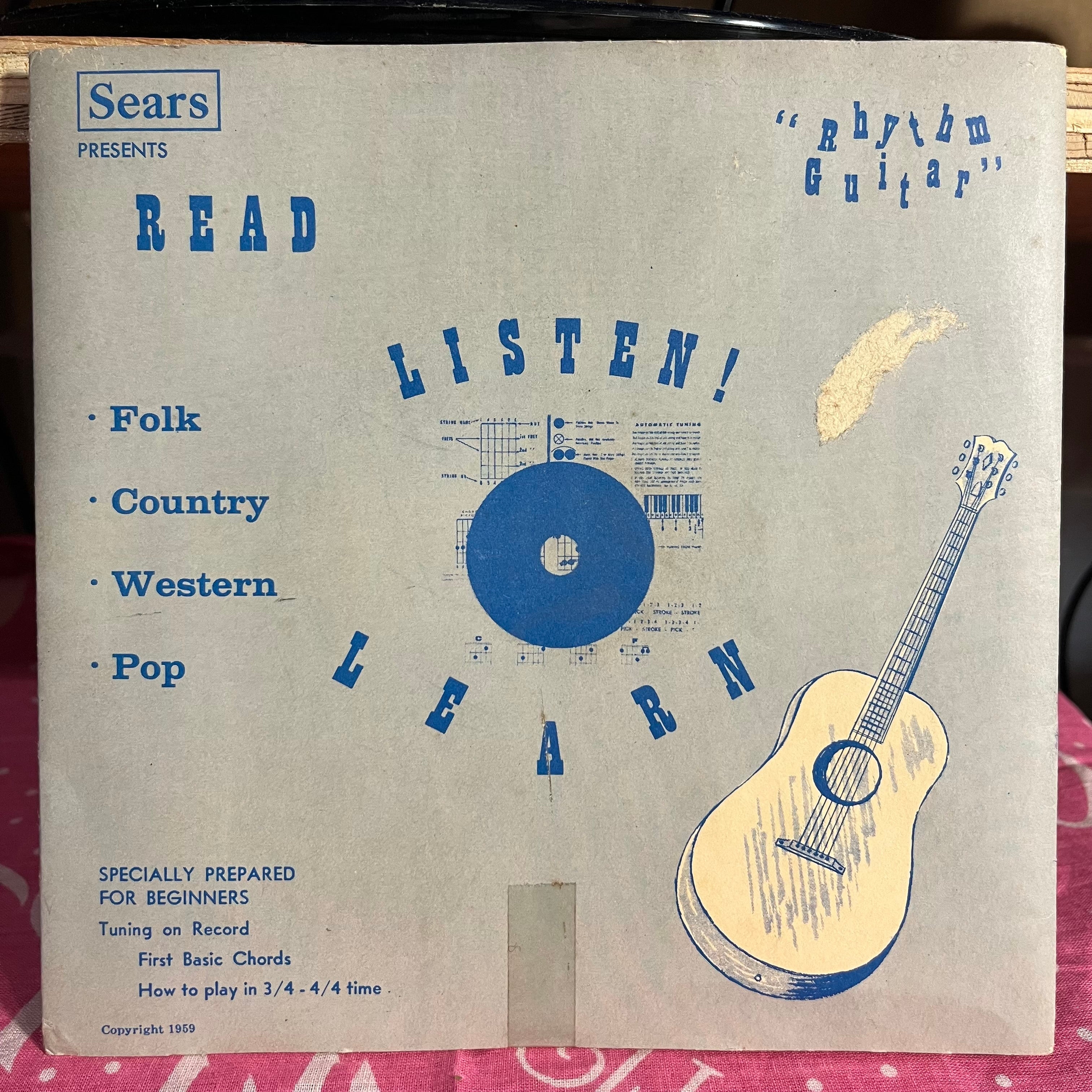 Don Rainey - Sears Roebuck And Co. Presents: Read, Listen! Learn "Rhythm Guitar" 7" | Near Mint (NM) Near Mint (NM)