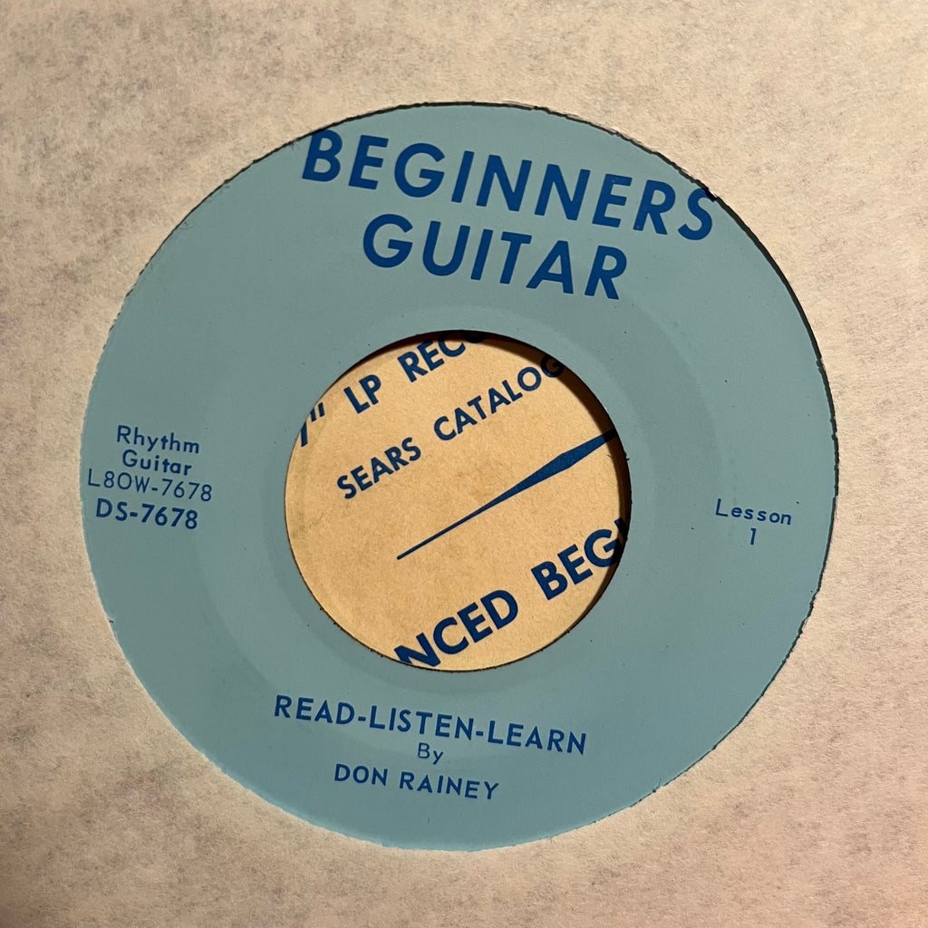 Don Rainey - Sears Roebuck And Co. Presents: Read, Listen! Learn "Rhythm Guitar" 7" | Near Mint (NM) Near Mint (NM)