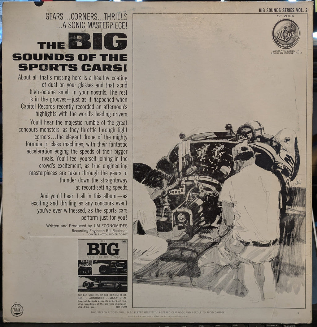 No Artist - The Big Sounds Of The Sports Cars | Very Good Plus (VG+) Very Good Plus (VG+)